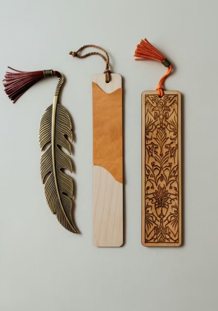25 Best Gifts for Book Lovers (Unique Ideas Every Reader Will Love) 10 A collection of unique and beautiful bookmarks made from metal, wood, and leather.